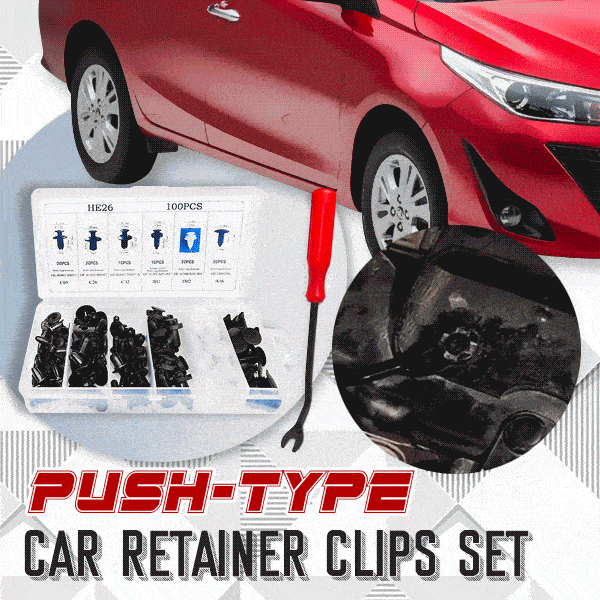 Push-Type Car Retainer Clips Set (Set of 100 PCS)